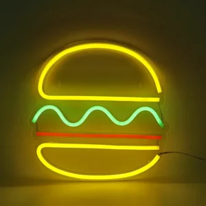 Neon-LED-Hamburgertisch