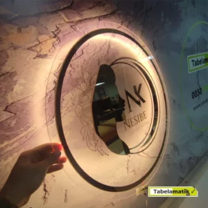 Кръгла неонова табела