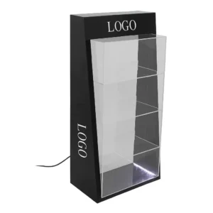 Großer, beleuchteter Vitrinenständer | LED-beleuchtete Vitrine