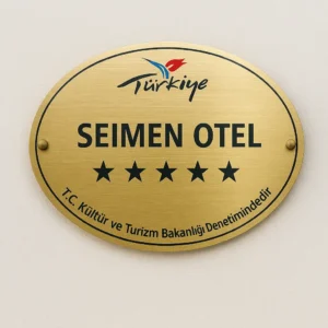 Señal de actividad turística (señal de certificado de hotel)