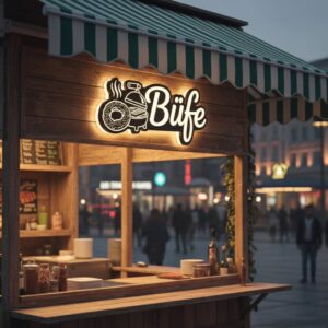 Kioskikyltti (valaistu pleksilasikyltti)