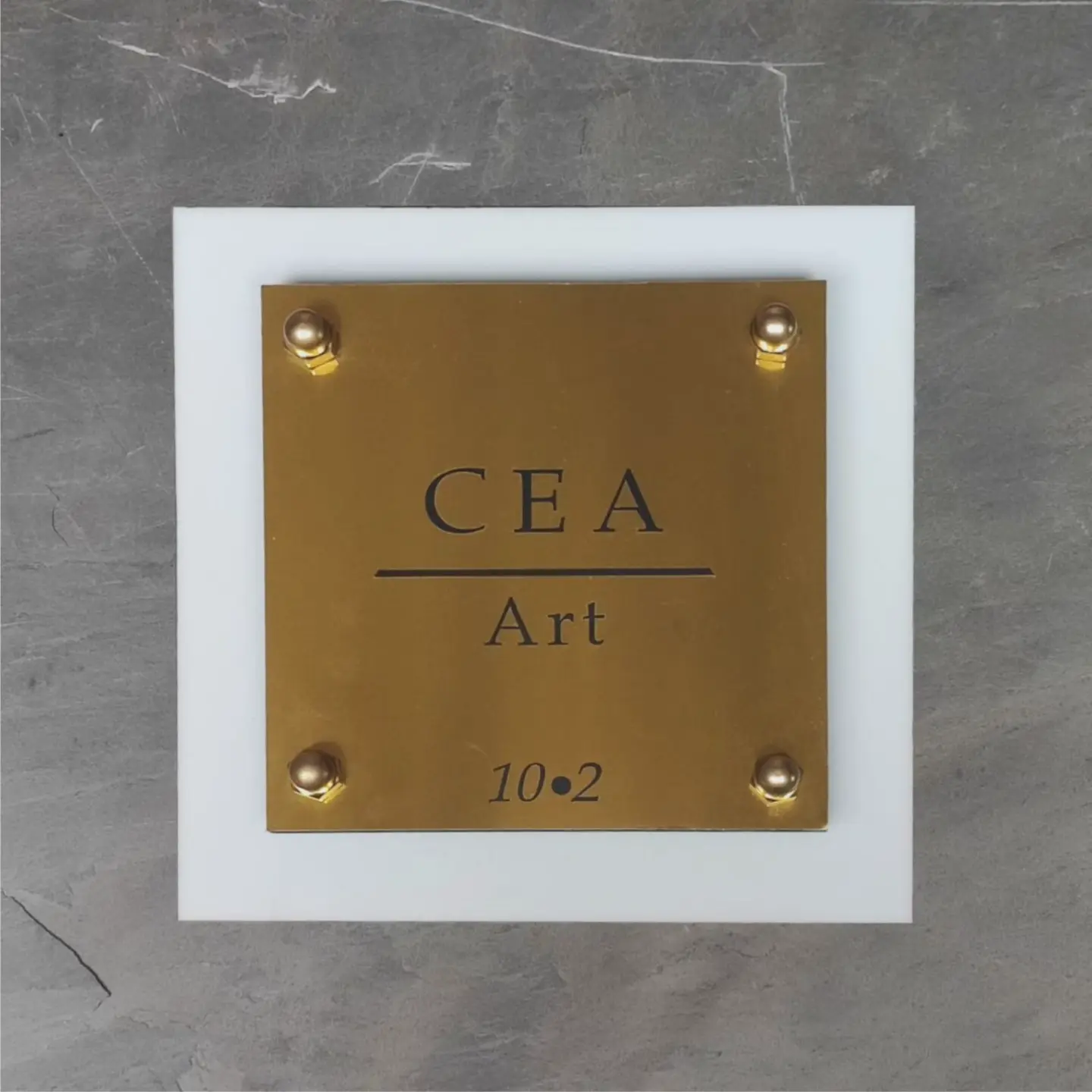 Panneau de porte de bureau en métal texturé – Image 3