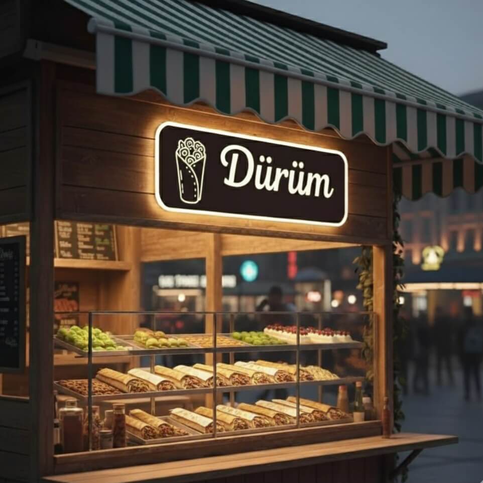 Wrap sign (illuminated)