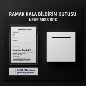 Meldbus voor bijna-ongelukken (inclusief houder voor A4-brochures en klachtenbus)