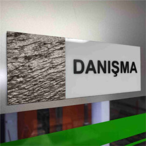 Informationsdiskens dörrskylt