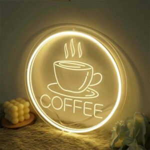 Kavna neonska LED mizica