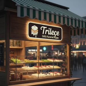 Illuminated Trileçe Sign