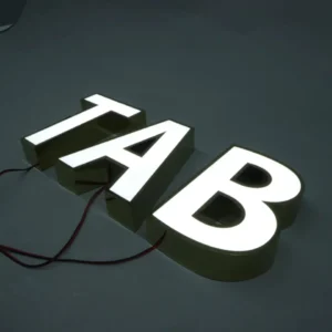 Illuminated Box Letter Sign – With Chrome, Plexiglas and Aluminum Letter Options