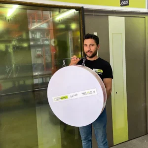 sallama yuvarlak tabela örneği