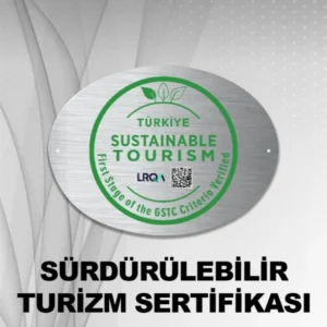 sürdürülebilir turizm sertifika tabelası 1. derece