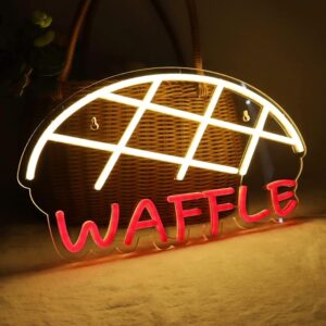 waffle neon led tabela