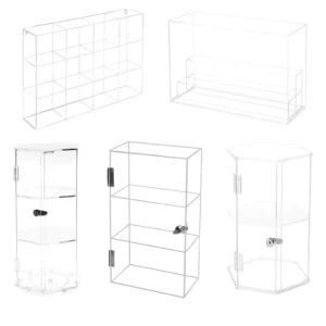 Masaüstü Şeffaf Akrilik Teşhir Kutusu Ürün Sergileme Vitrini