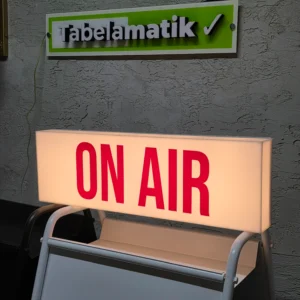 ON AIR Işıklı Tabela | Pleksi Kutu LED Stüdyo Tabelası