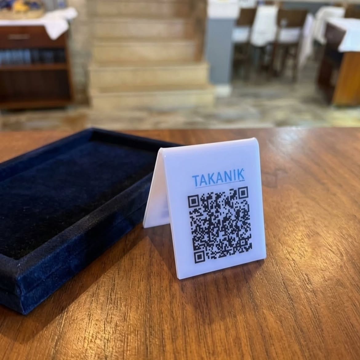 Plexi QR kod menü çift taraflı - Görsel 2