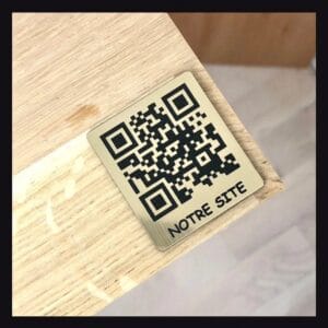 Metal QR Kod Etiketi - Menü ve Web Sitesi Yönlendirme Levhası (Yapışkanlı, 5 Renk Seçeneği)